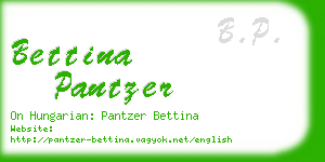 bettina pantzer business card